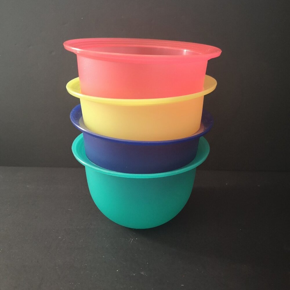 Tupperware Impressions Collection Set of 4 Bowls 550ml #3621B (No Covers)